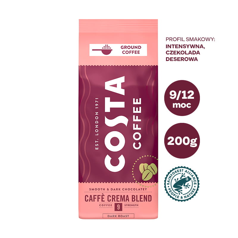 Costa Coffee Caffe Crema Blend kawa mielona 200g