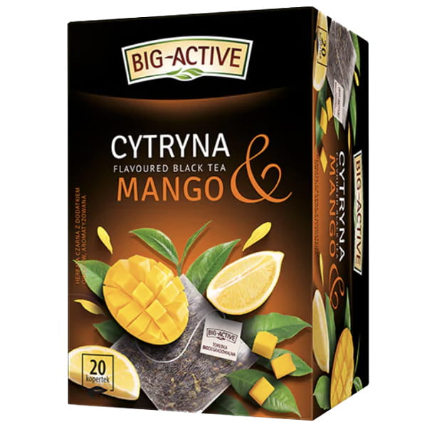 Big-Active Cytryna Mango Ex20 herbata czarna