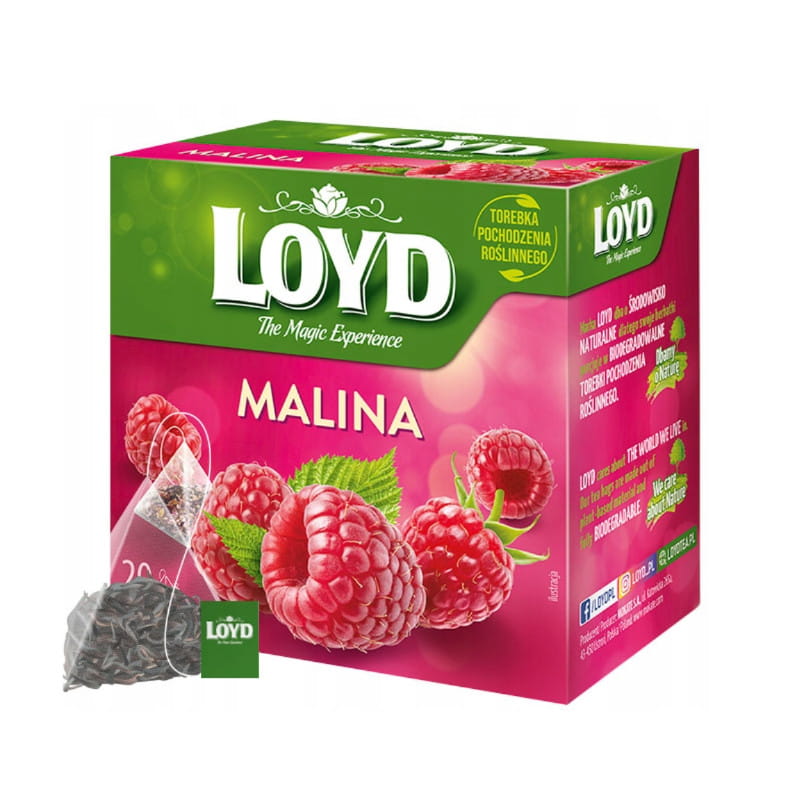 Loyd Tea Malina Ex20 herbata ekspresowa owocowa