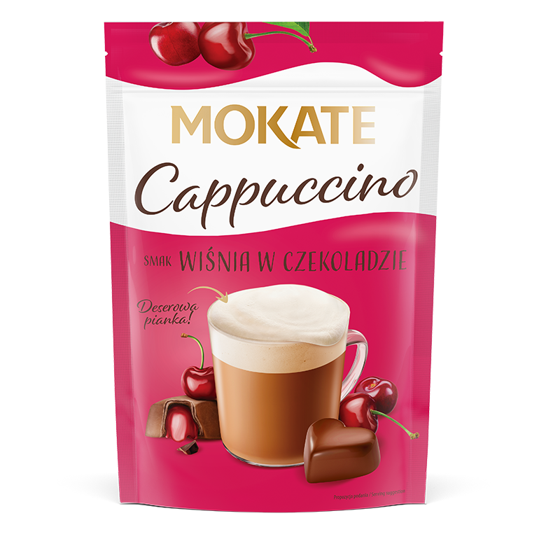 Mokate Kawa Cappucino wiśnie w czekoladzie 110g