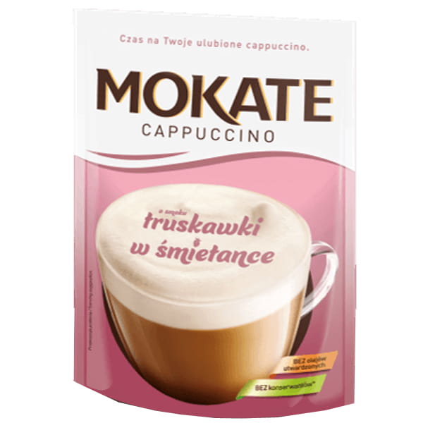 Mokate Kawa Cappucino Truskawki w śmietanie 110g
