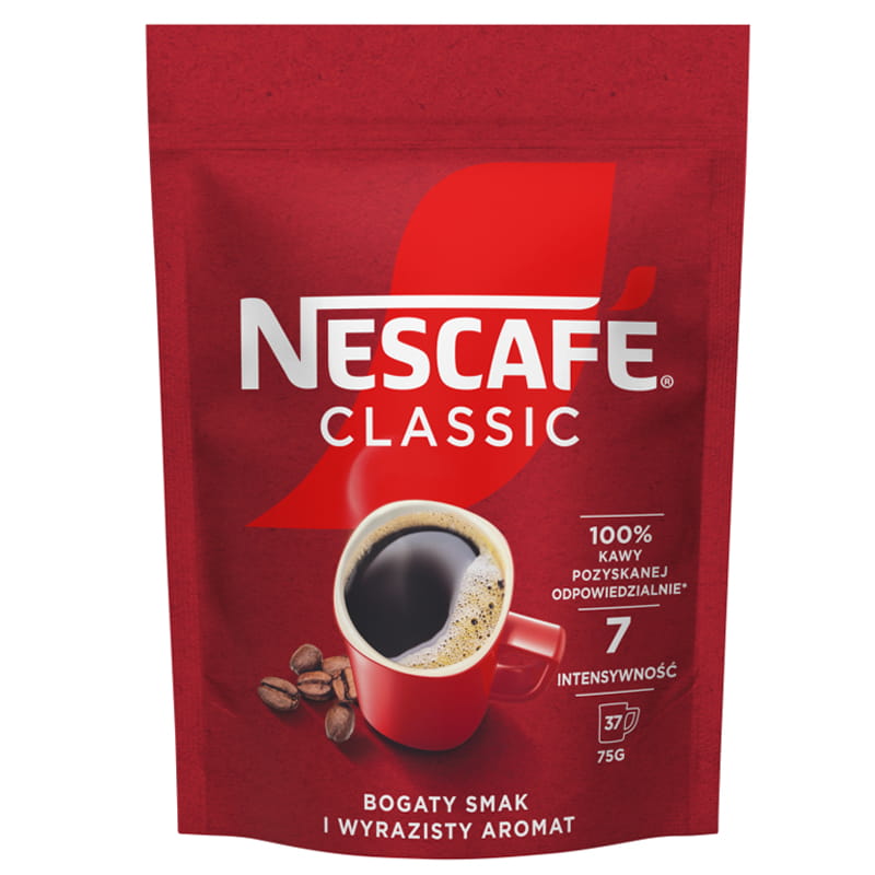 Nescafe Classic 75g torebka kawa rozpuszczalna