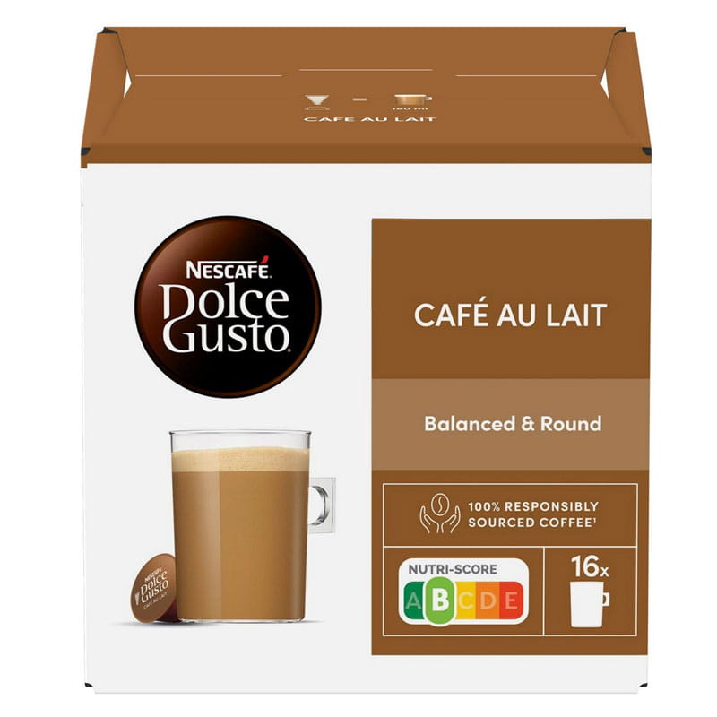NESCAFE kawa DOLCE GUSTO Cafe Au Lait 16 kapsułek