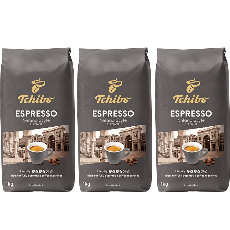Tchibo Espresso Milano Style 3x1kg ZESTAW kawa ziarnista