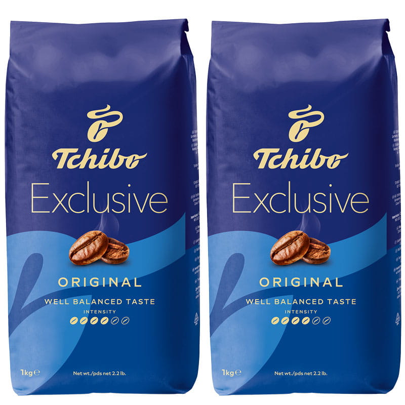 Tchibo Exclusive 2x1kg ZESTAW kawa ziarnista