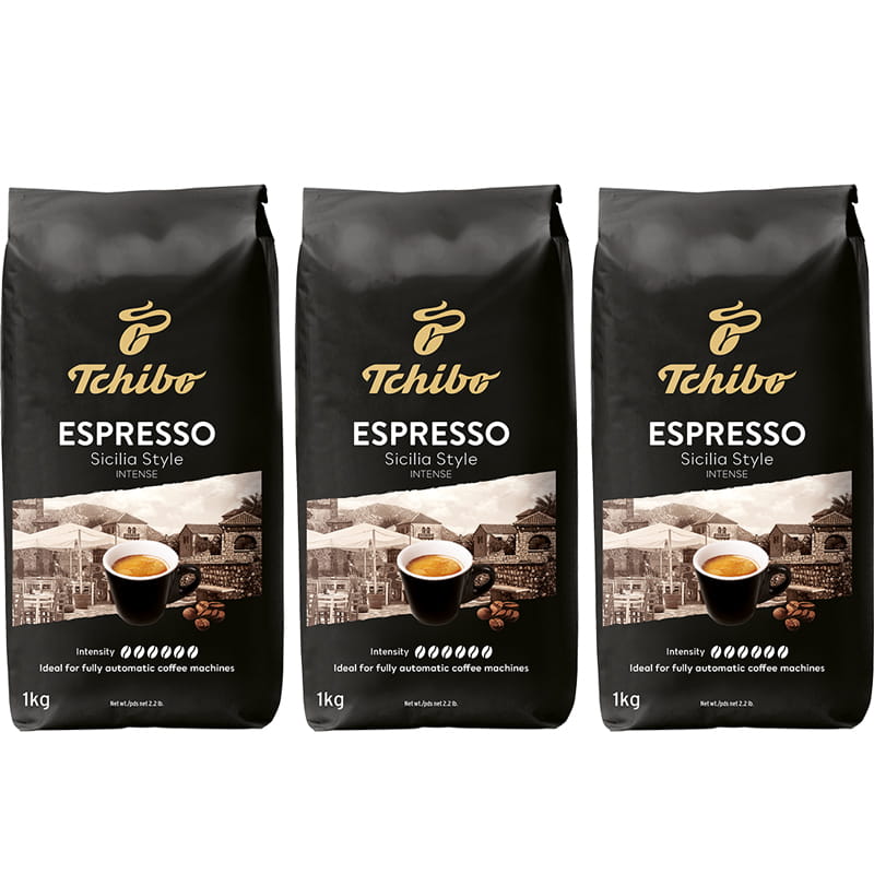 Tchibo Espresso Sicilia Style 3x1kg ZESTAW kawa ziarnista