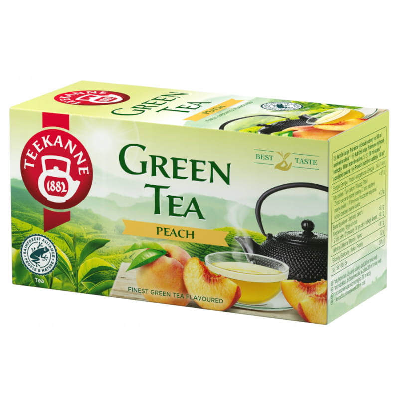 Teekanne Green Tea Peach 20 torebek herbata zielona