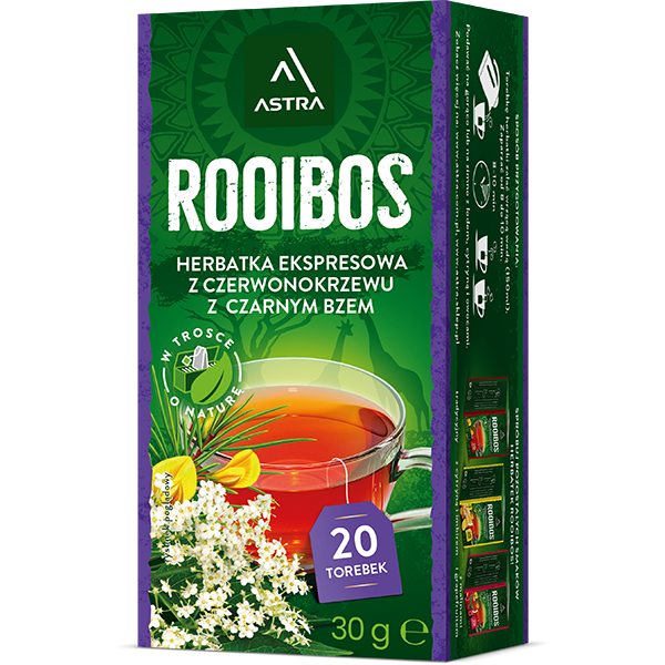 Astra Rooibos z Czarnym Bzem herbatka EX20 30g