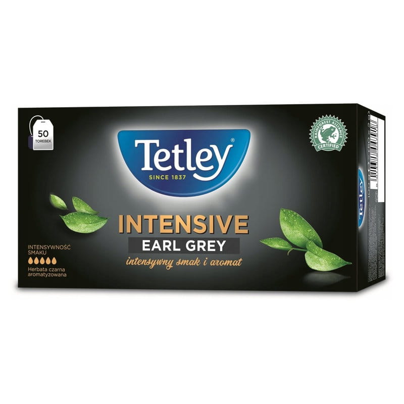 Tetley Intensive Earl Grey Ex50 herbata ekspresowa czarna