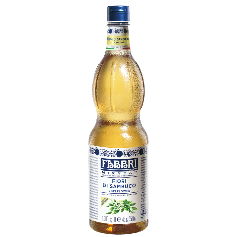 Fabbri syrop do kawy Elderflower - Kwiat Czarnego Bzu Mixybar 1l