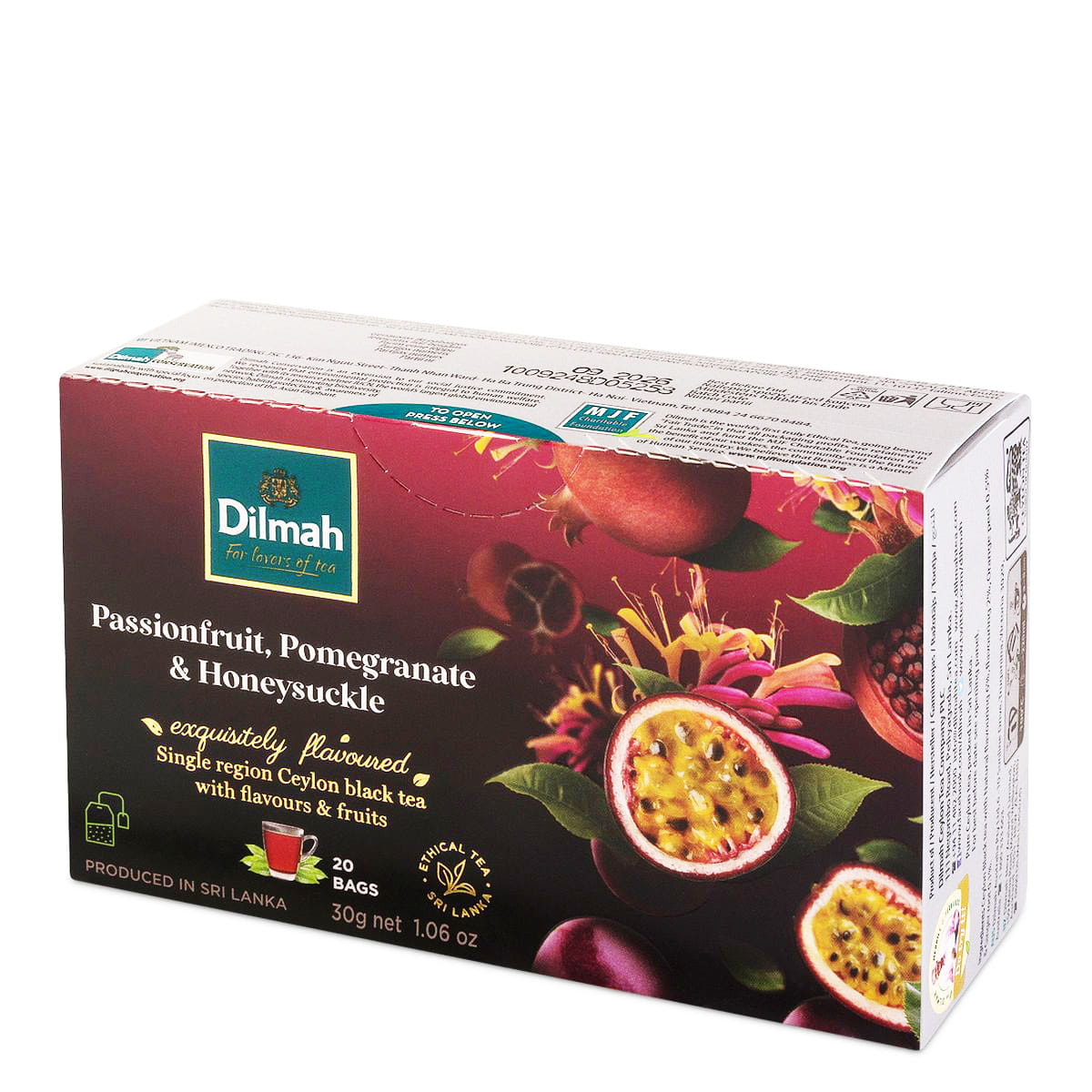 Dilmah Granat Passiflora Wiciokrzew Ex20 z zawiesz