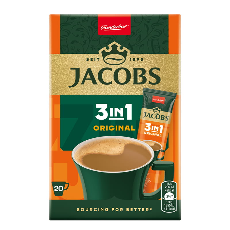 Jacobs 3w1 kawa rozpuszczalna 3in1 20x12,6g Displ