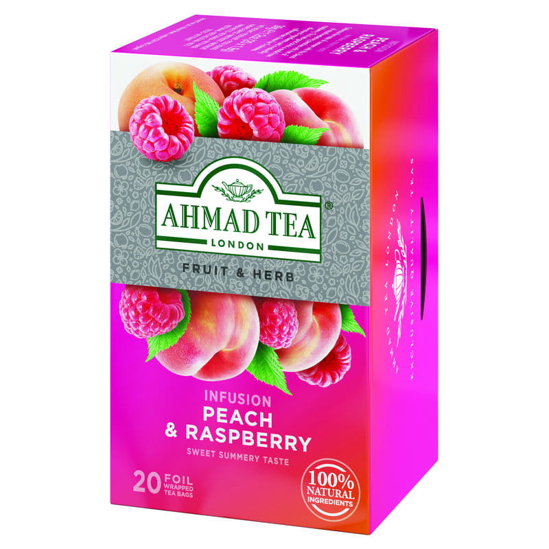Ahmad Peach & Raspberry Tea 20 torebek po 1,8g EX20 kopertowana