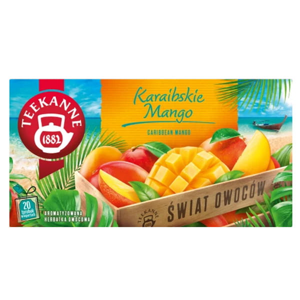 Teekanne Caribbean Mango 20 kopert herbata ekspresowa owocowa