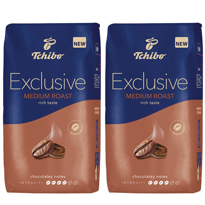 Tchibo Exclusive Medium Roast 2x1kg ZESTAW kawa ziarnista