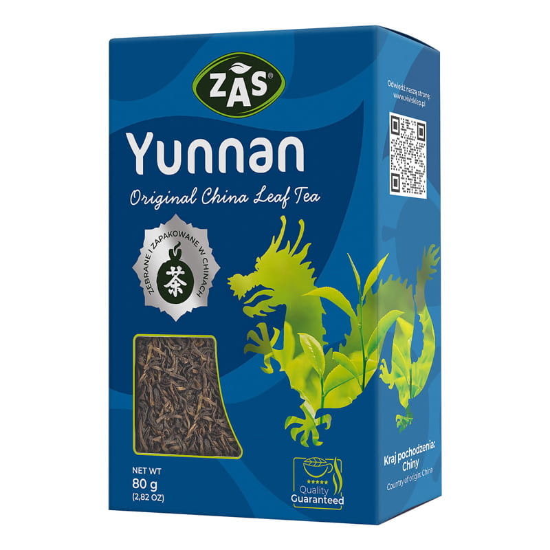 Zas Yunnan herbata liściasta czarna 80g