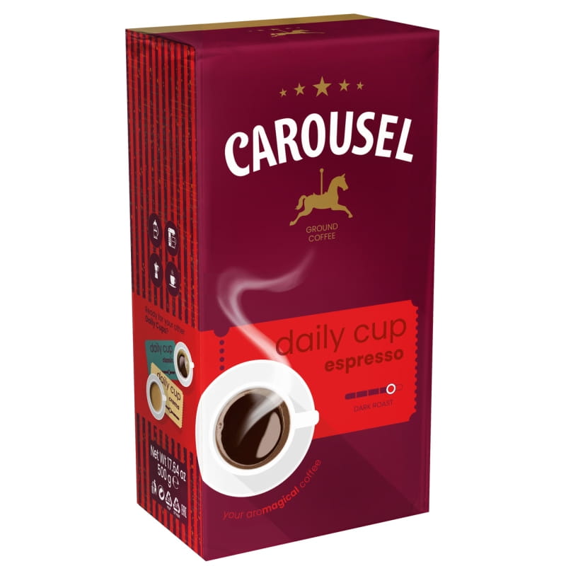 Carousel Coffee Daily Cup Espresso kawa mielona 500g
