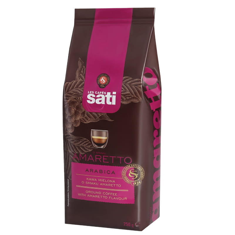 Sati Amaretto 250g kawa mielona Torba