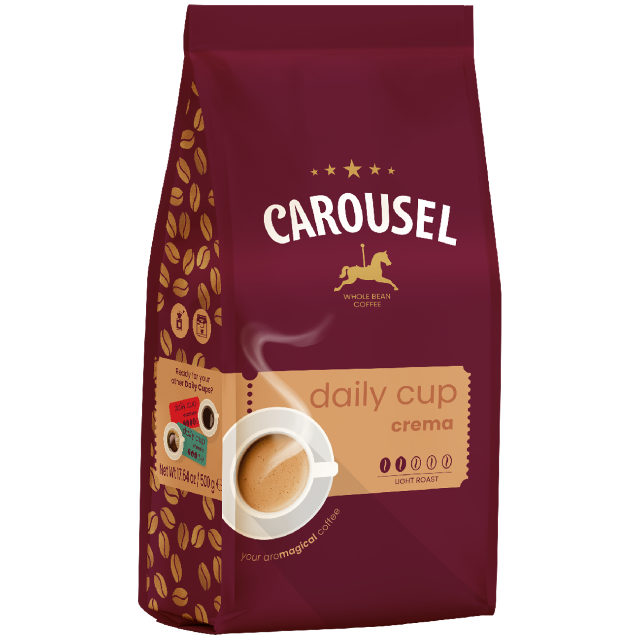 Carousel Coffee Daily Cup Crema kawa ziarnista 500g