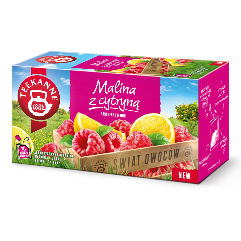 Teekanne Malina z Cytryną 20 kopert herbata ekspresowa owocowa