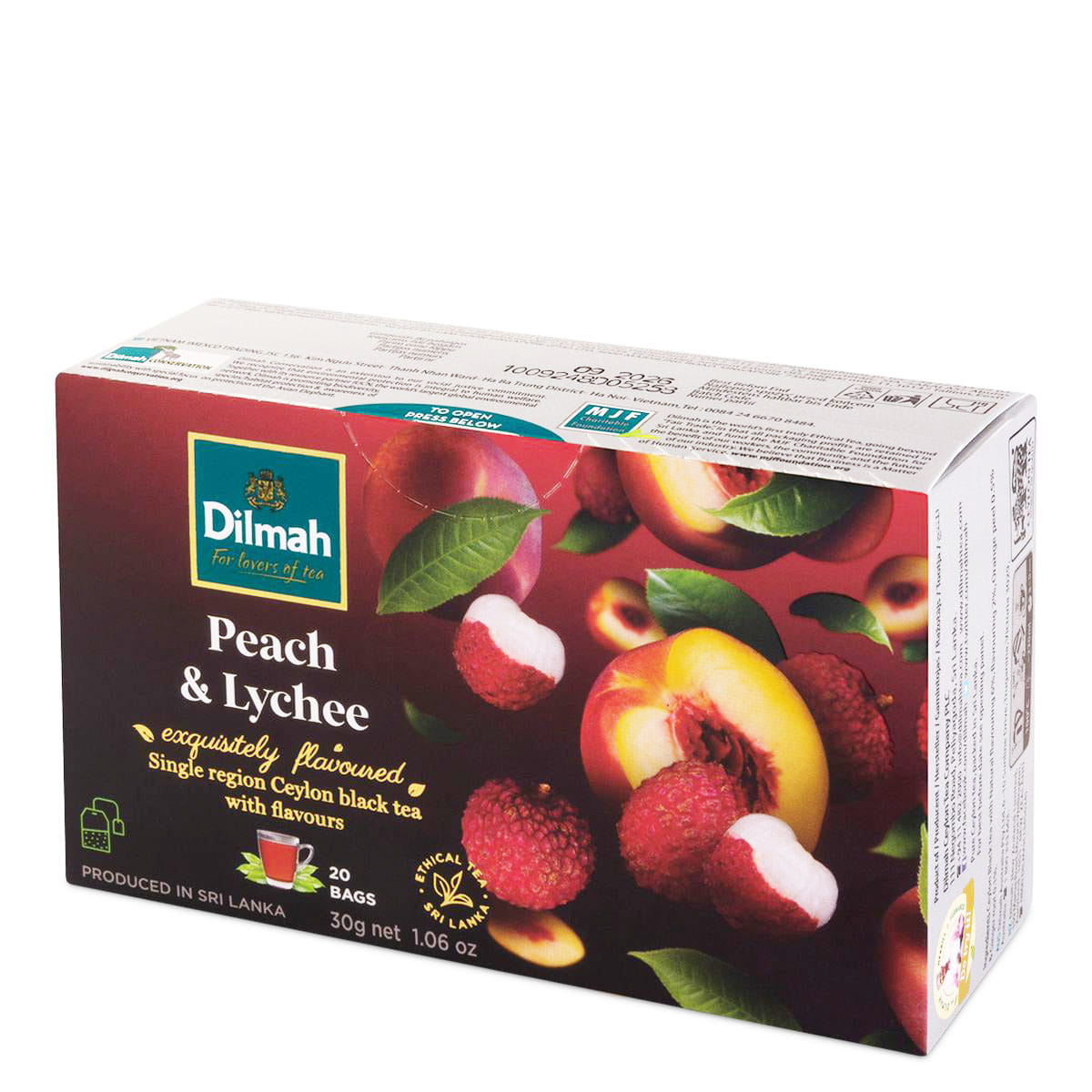 Dilmah Peach i Lychee EX20 z zawieszką