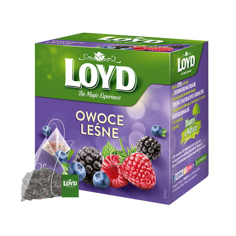 Loyd Tea Owoce Leśne Ex20 herbata ekspresowa owocowa