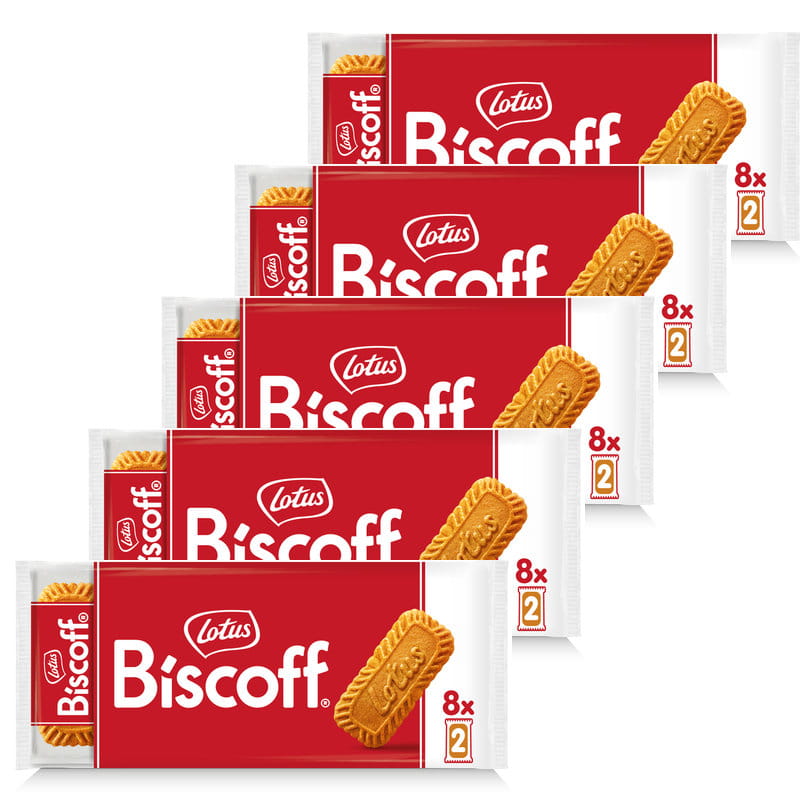 Biscoff Lotus Herbatniki karmelizowane (124g) ZESTAW 5 szt