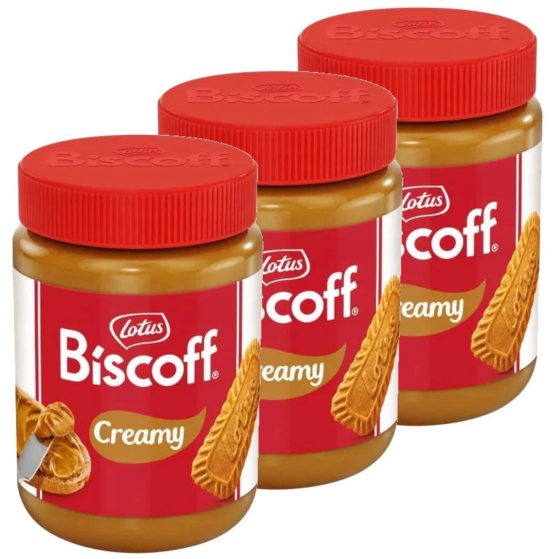Biscoff Lotus Creamy Krem Smooth z herbatnikami karmelizowanymi ZESTAW 3 X 400g