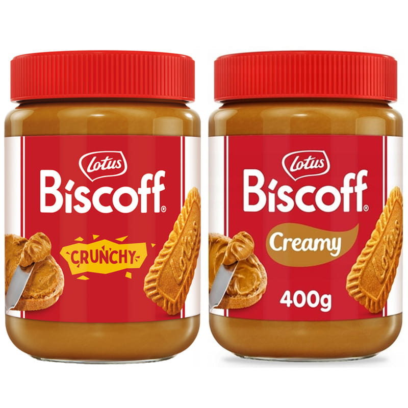 Biscoff Lotus Krem Crunchy + Creamy ZESTAW 2 RODZAJÓW