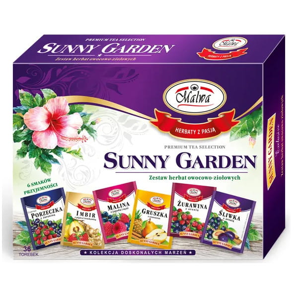 Malwa owocowa 36 kopert zestaw herbat owocowych