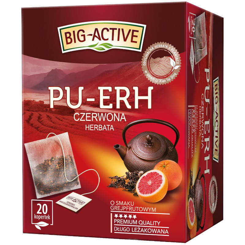 Big Active Pu-Erh Grejpfrut Herbata Expresowa Ex20