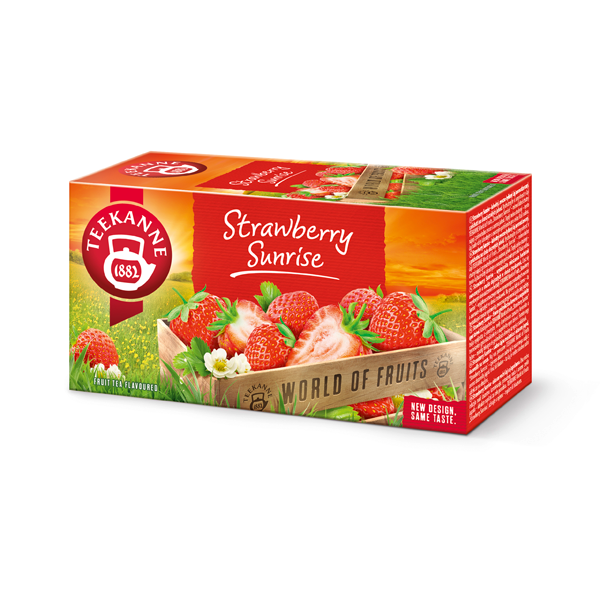 Teekanne Strawberry Truskawka Sunrise 20 kopert herbata ekspresowa owocowa