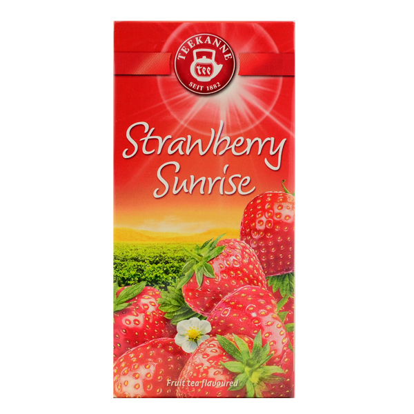 Teekanne Strawberry Truskawka Sunrise 20 kopert herbata ekspresowa owocowa