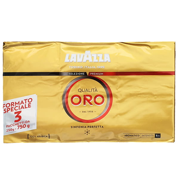 Lavazza Qualita Oro 3x250g kawa mielona
