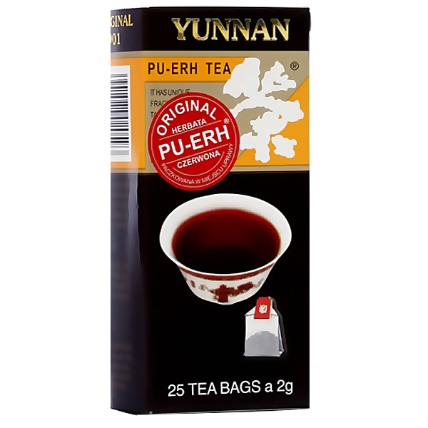 Yunnan Pu erh P-901 herbata czerwona ekspresowa 25 torebek