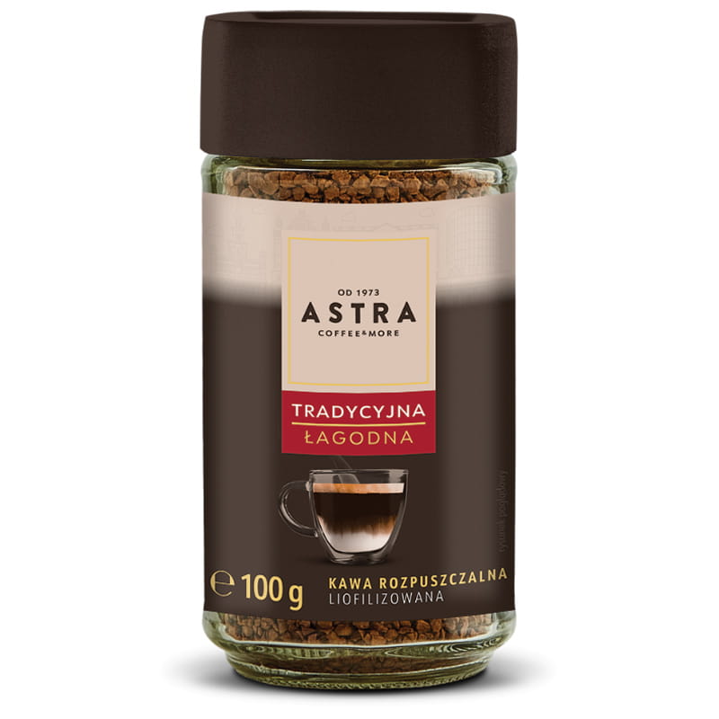 Astra Tradycyjna Łagodna 100g kawa rozpuszczalna