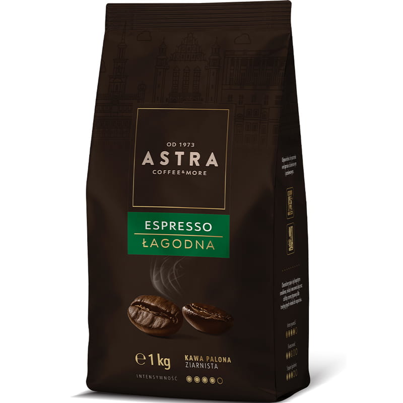 Astra Łagodna Espresso 1kg kawa ziarnista