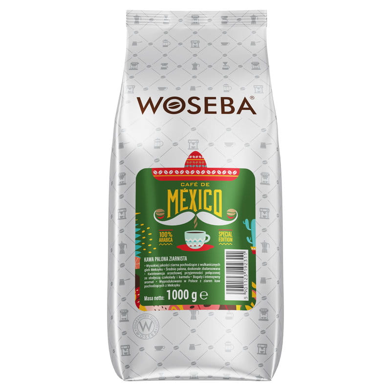 Woseba Cafe de Mexico 1000g kawa ziarnista