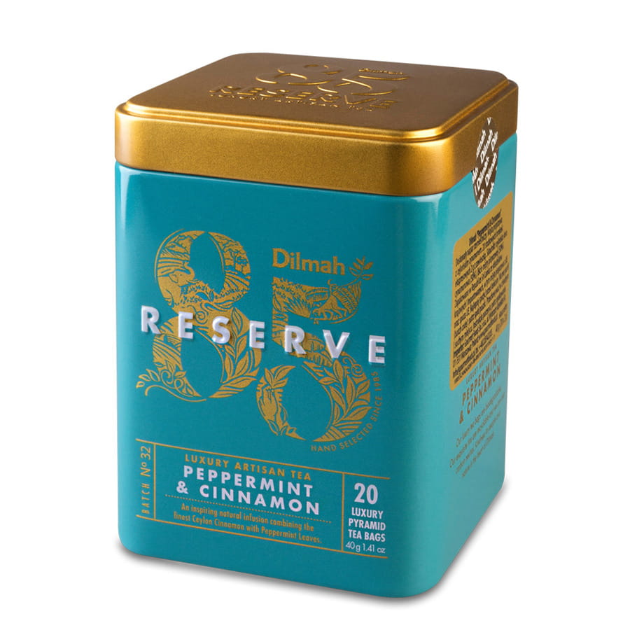 Dilmah Peppermint & Cinnamon 20x2g herbata ekspresowa w puszce