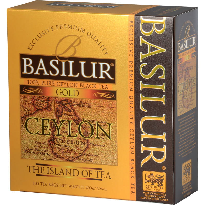 BASILUR Ceylon Gold sasz. 100x2g herbata ekspresowa