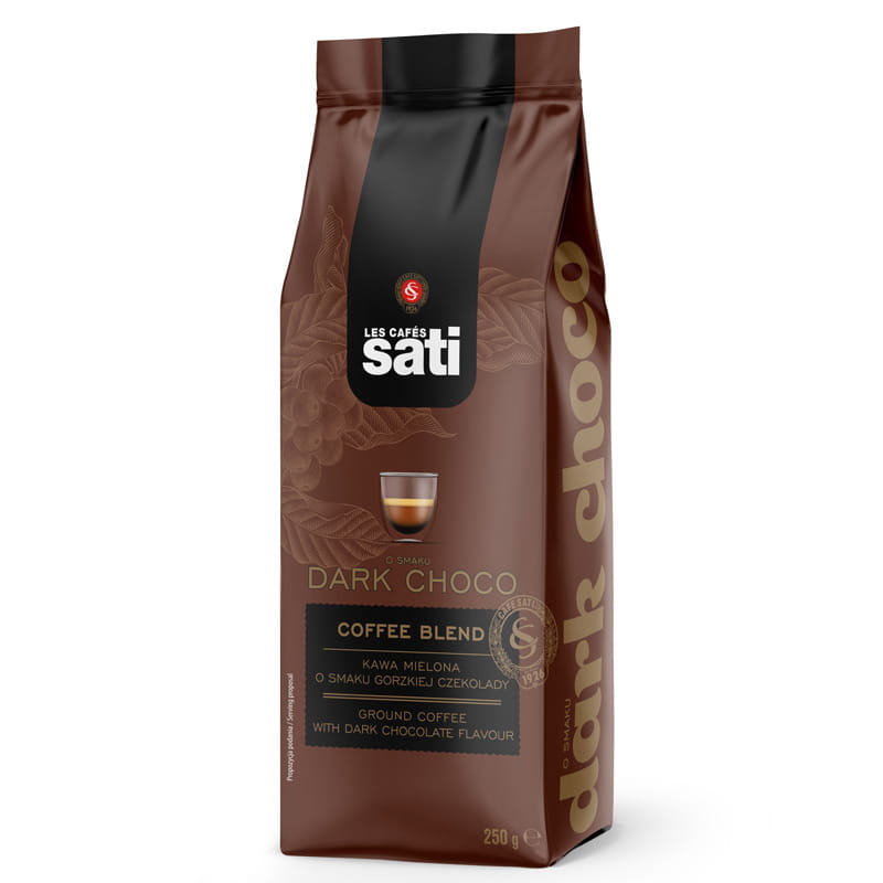 Sati Dark Choco czekoladowa 250g kawa mielona Torba