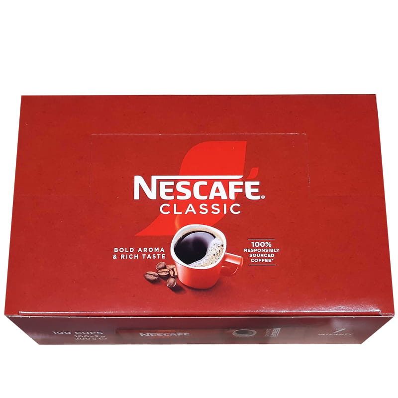 Nescafe CLASSIC 100 x 2g paluszki (displ.) Kawa rozpuszczalna