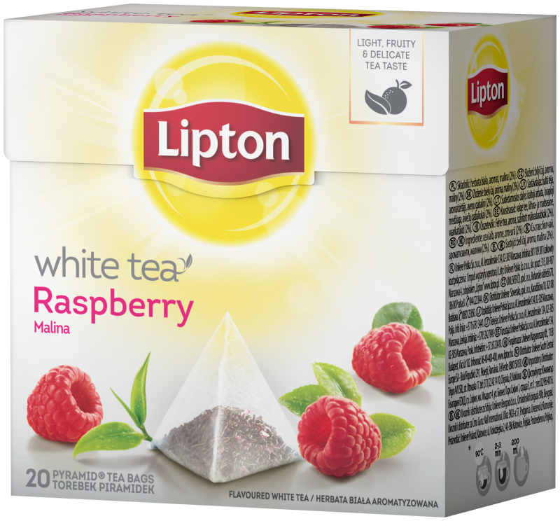 Lipton Malina Herbata biała 30g 20 torebek