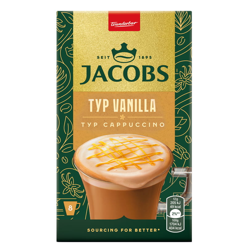 Jacobs kawa Cappuccino Vanilla 8x12 g Display