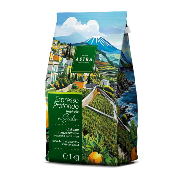 Astra Espresso Profondo Inspirato a Sicilia 1 kg kawa ziarnista Italiano