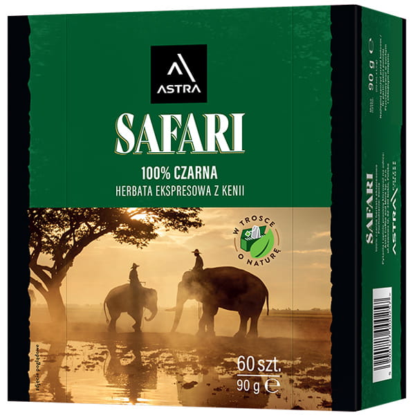 Astra Safari 60 torebek herbata czarna ekspresowa