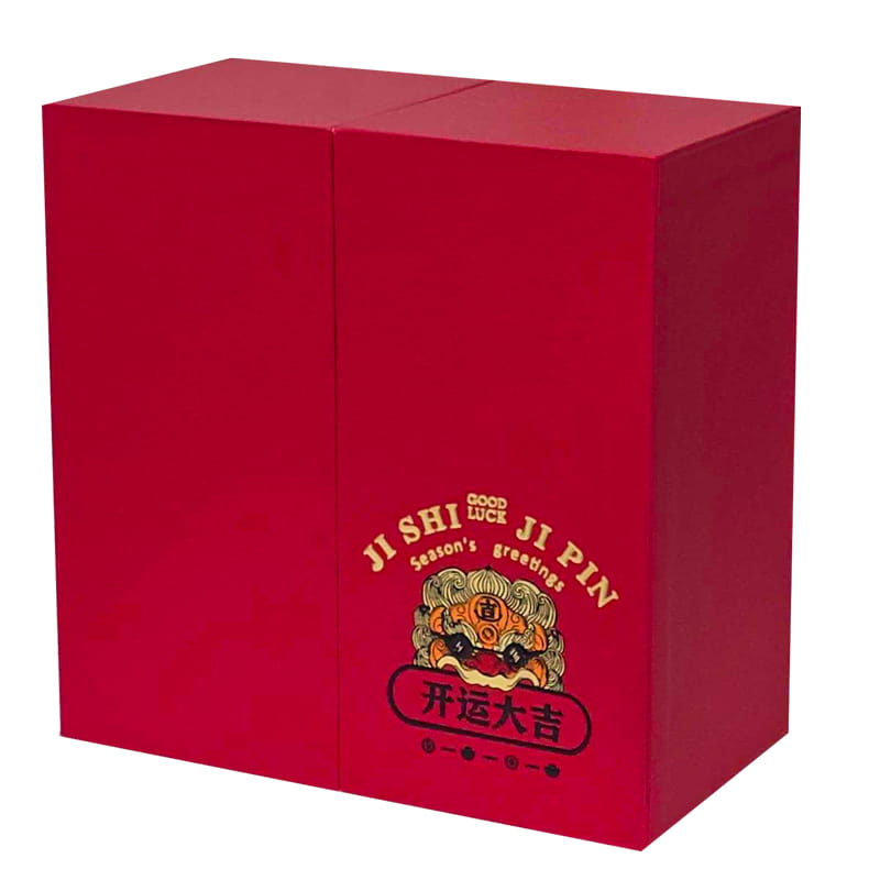 Komplet 2 eleganckich puszek w kolorze złotym w pudełku