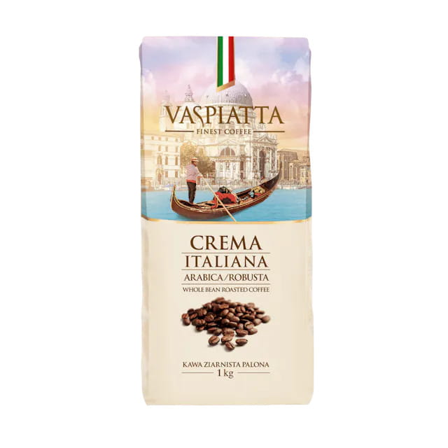 Vaspiatta Crema Italiana Arabica Robusta 1kg kawa ziarnista