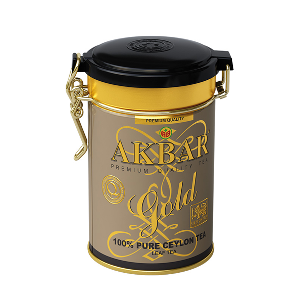 Akbar Gold 100g herbata liściasta w puszce