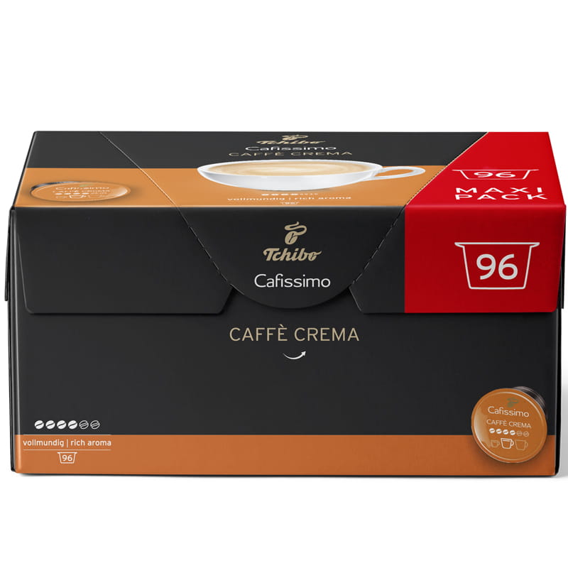 Tchibo Kawa Cafissimo Caffe Crema Vollmundig Rich Aroma 96 kapsułek